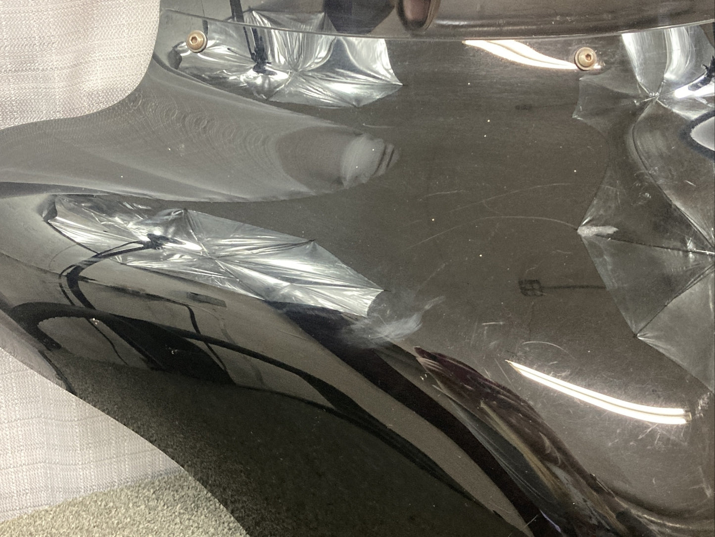 NEW HARLEY DAVIDSON FRONT HEADLIGHT BATWING FAIRING WITH TINTED WINDSHIELD
