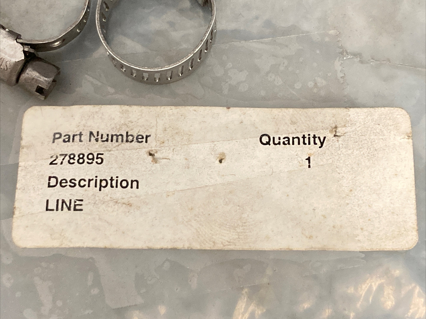 NEW REPLACES KOHLER 278895 FUEL LINE