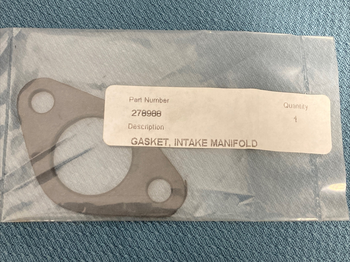 NEW REPLACES KOHLER 278988 GASKET, INTAKE MANIFOLD