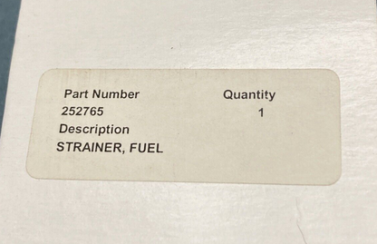 NEW GENUINE KOHLER 252765 STRAINER, FUEL