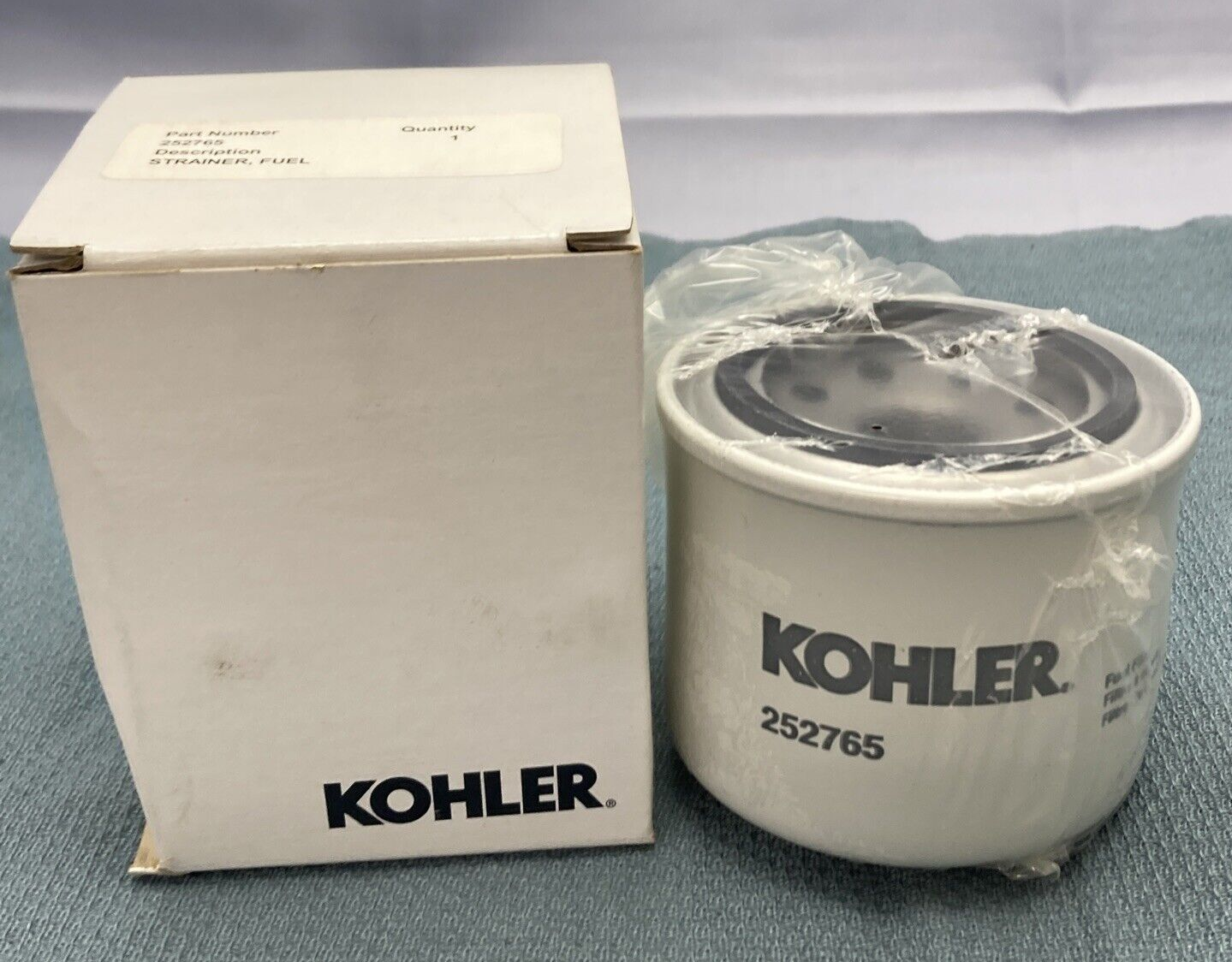 NEW GENUINE KOHLER 252765 STRAINER, FUEL