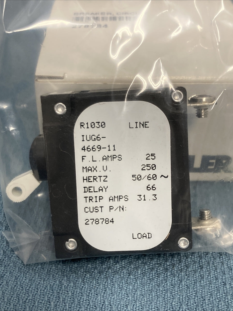 NEW GENUINE KOHLER 278784 BREAKER, CIRCUIT
