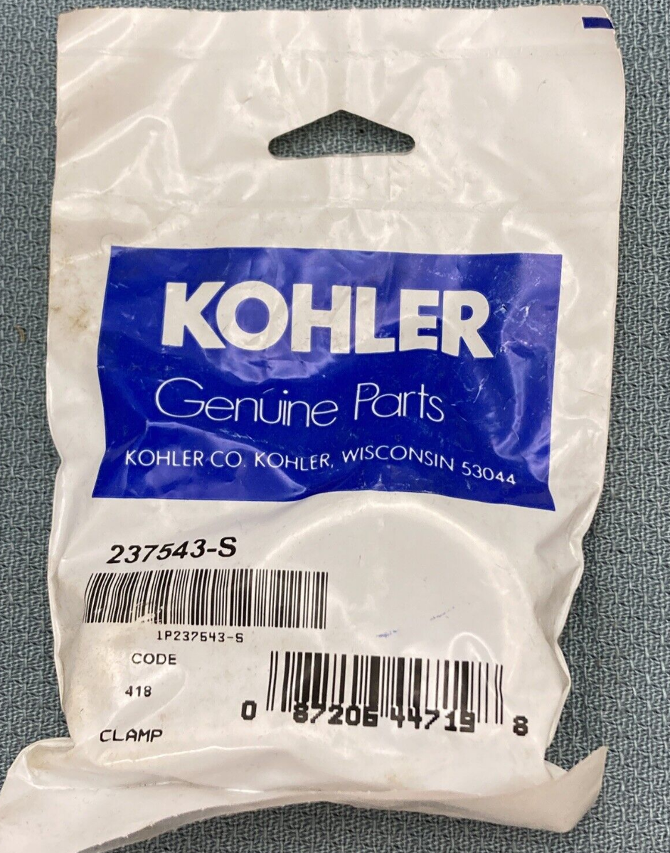 NEW GENUINE KOHLER  237543-S MUFFLER CLAMP