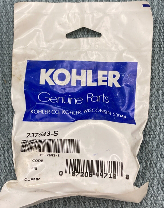 NEW GENUINE KOHLER  237543-S MUFFLER CLAMP