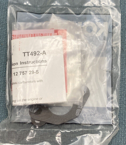 NEW GENUINE KOHLER 12 757 29-S KIT, CHOKE REPAIR W/GASKET
