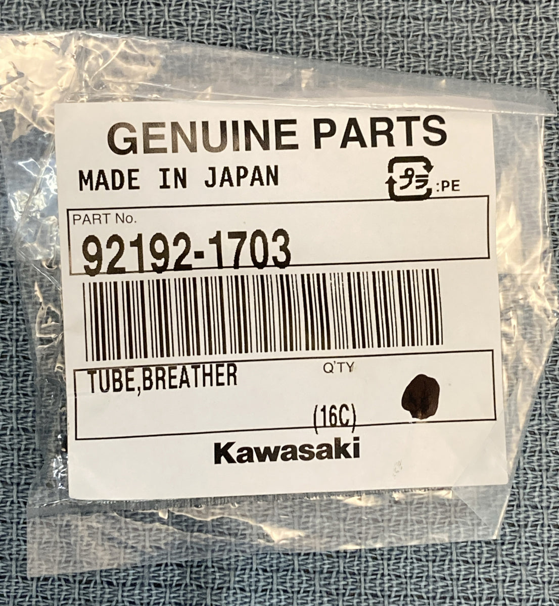 NEW GENUINE KAWASAKI 92192-1703 RADIATOR Tube, Breather