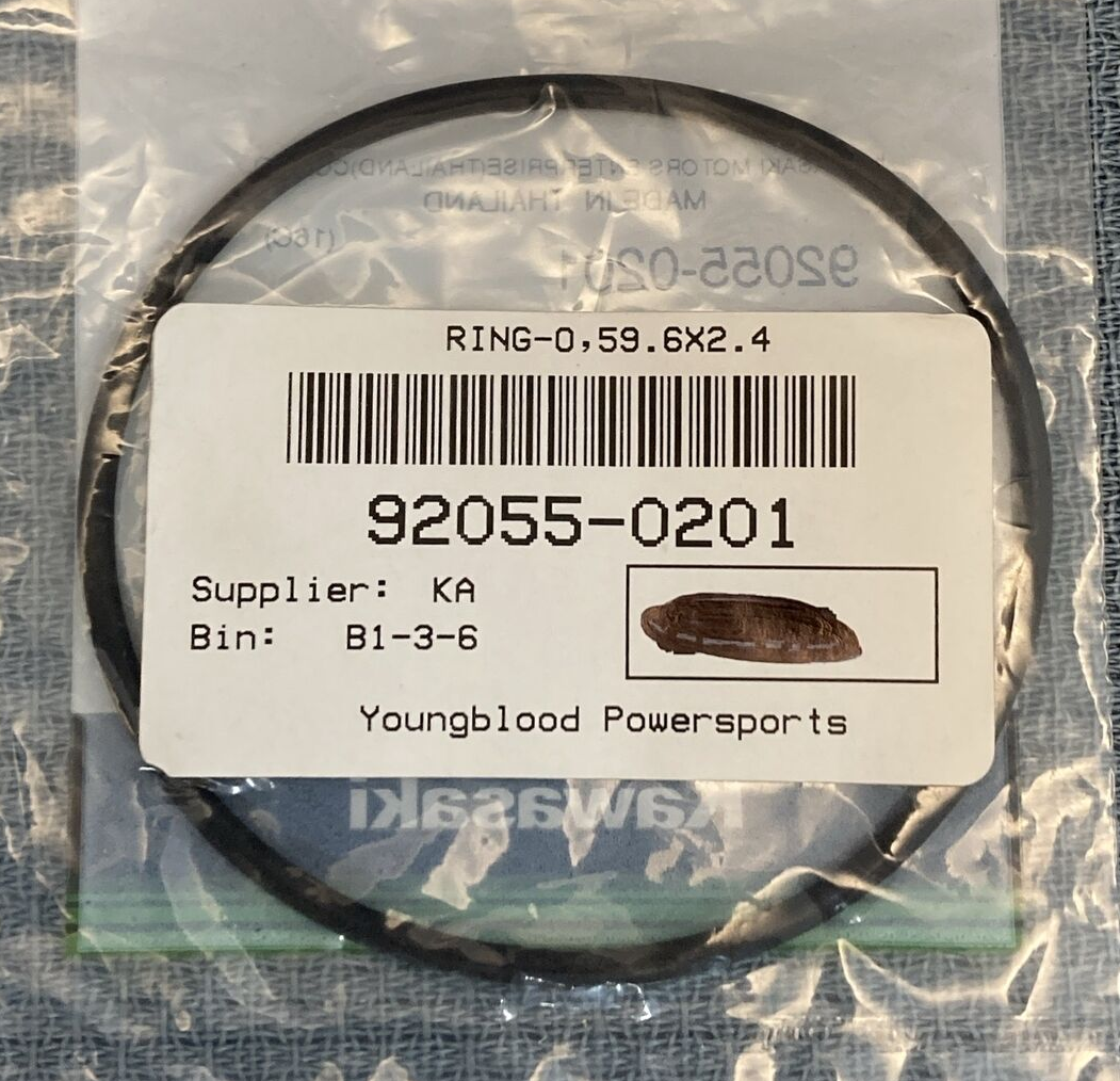 NEW GENUINE KAWASAKI 92055-0201 OIL PUMP Ring - O, 59.6X2.4