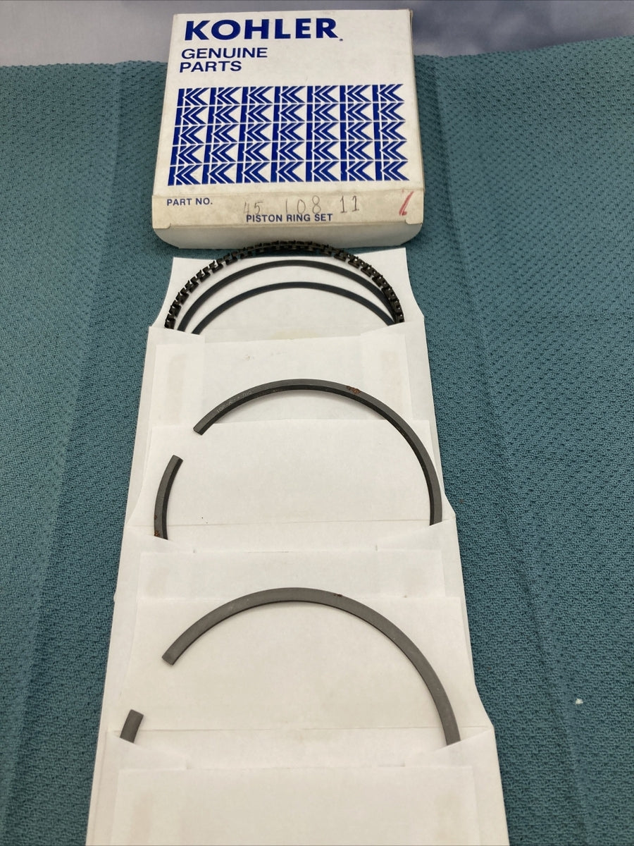 NEW GENUINE KOHLER 45 108 11 PISTON RING SET  SUPERCEDES 44-108-11-S