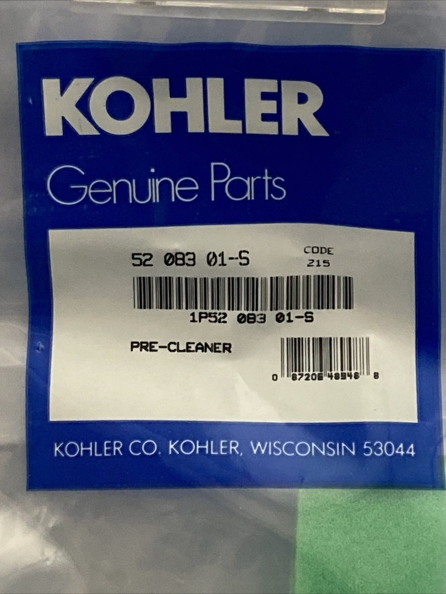 QTY 2 NEW  KOHLER 52 083 01-S PRE-CLEANER SUPERCEDES 5208301-S, 52 083 01-S1