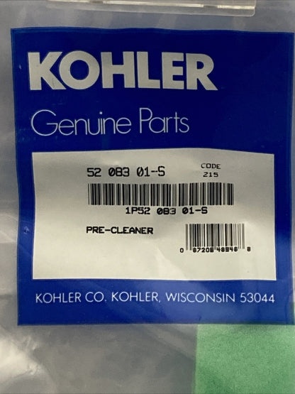 QTY 2 NEW  KOHLER 52 083 01-S PRE-CLEANER SUPERCEDES 5208301-S, 52 083 01-S1