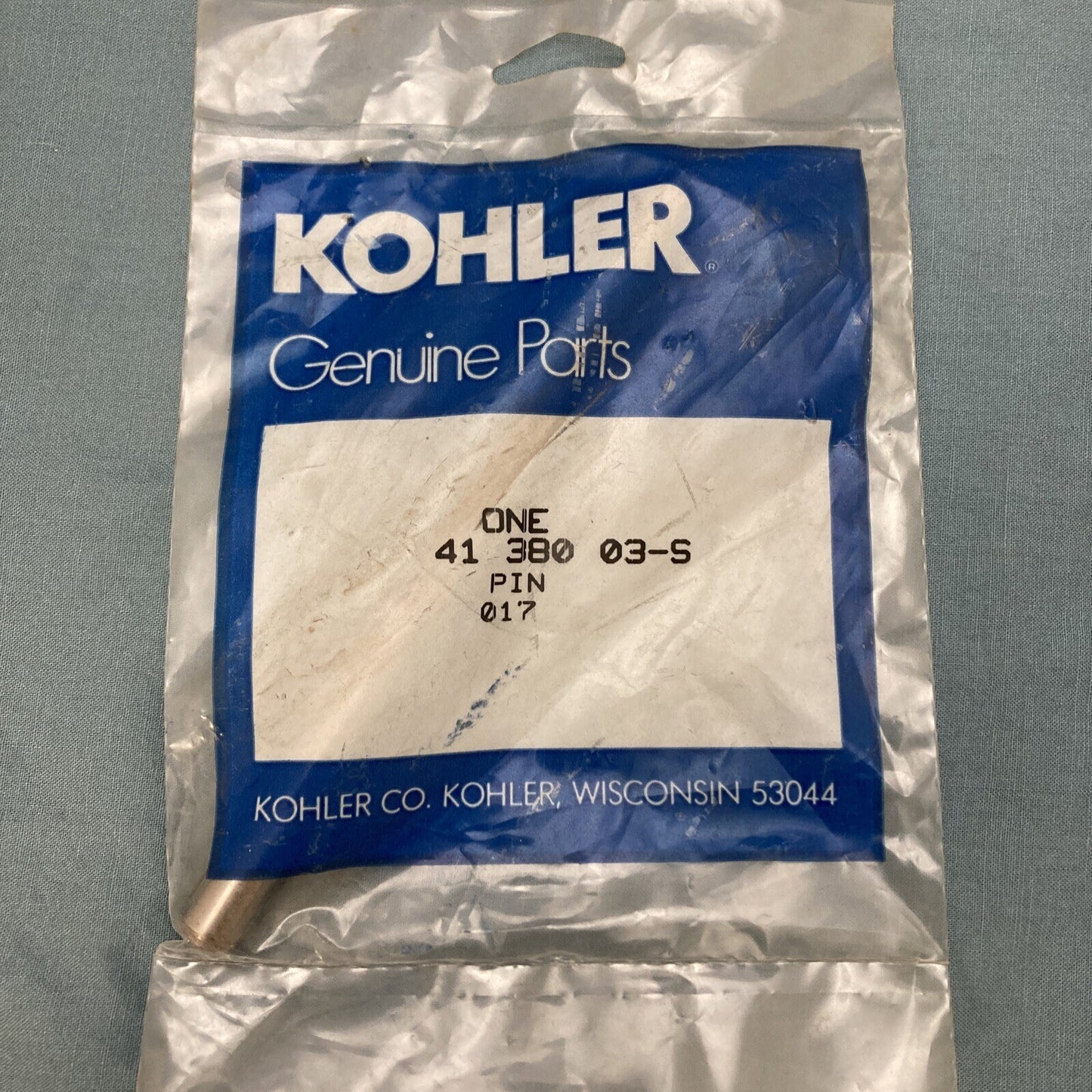 NEW GENUINE KOHLER 41 380 03-S PIN