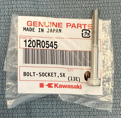 NEW GENUINE KAWASAKI 120R0545 AIR CLEANER Bolt  Socket, 5X45