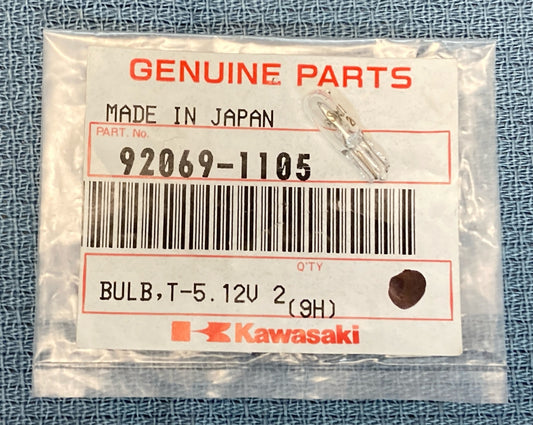 NEW GENUINE KAWASAKI 92069-1105 METER(S) Bulb 12V 2W T5