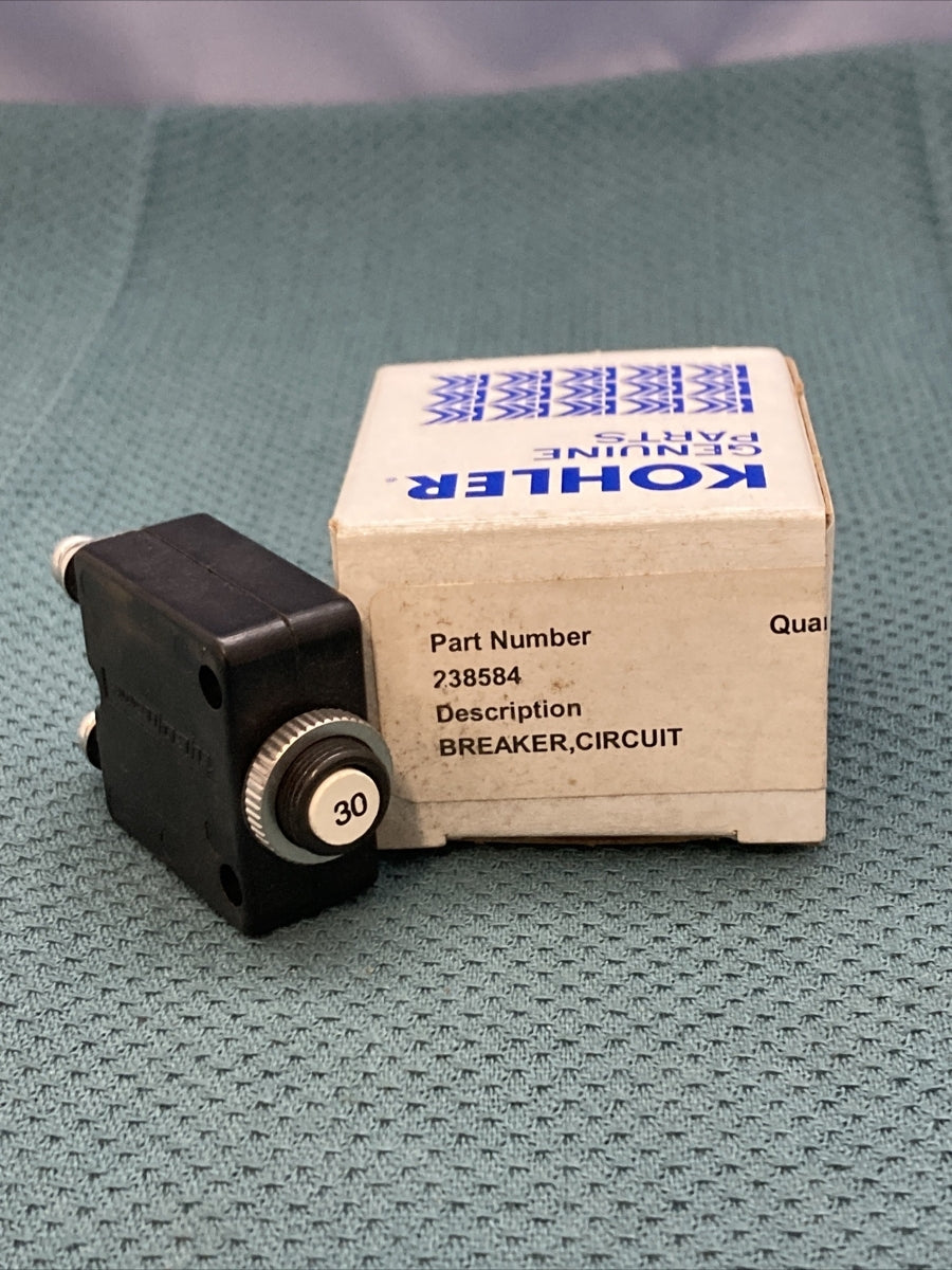 NEW GENUINE KOHLER 238584 CIRCUIT BREAKER - 30 A - 1 POLE