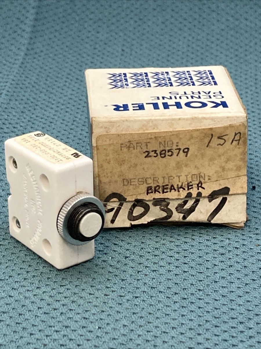 NEW GENUINE KOHLER 238579 CIRCUIT BREAKER - 15 A - 1 POLE