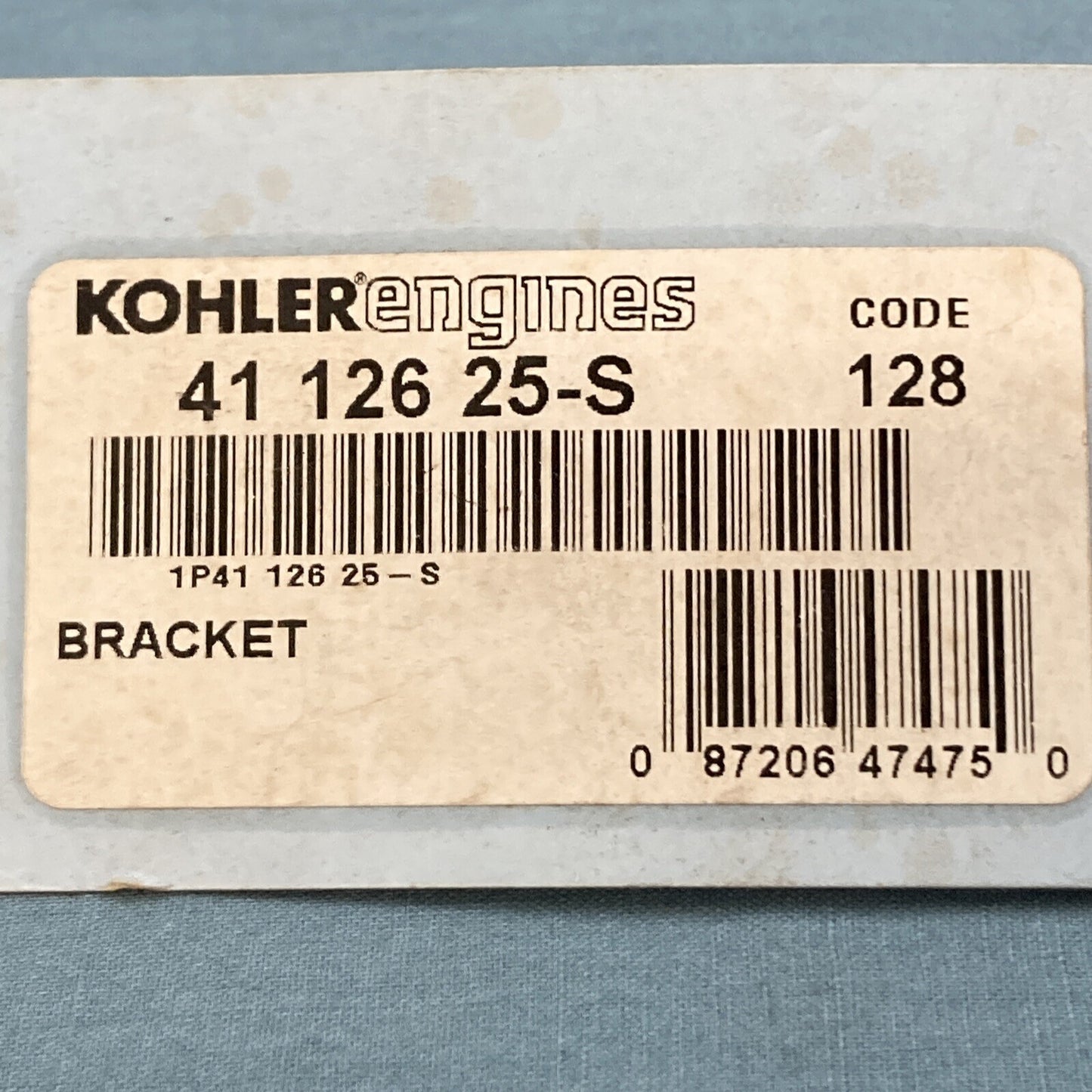 NEW GENUINE KOHLER 41 126 25-S BRACKET