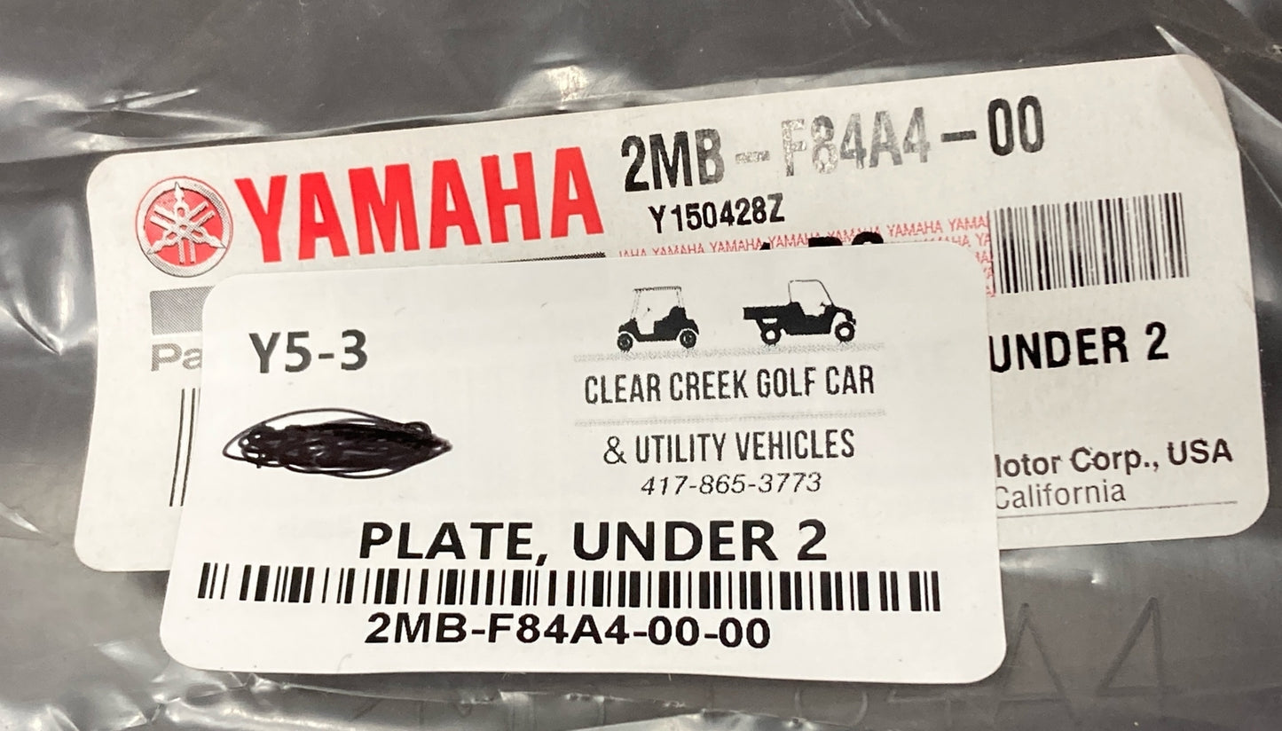 NEW GENUINE YAMAHA 2MB-F84A4-00 SIDE COVER 2 Plate, Under 2