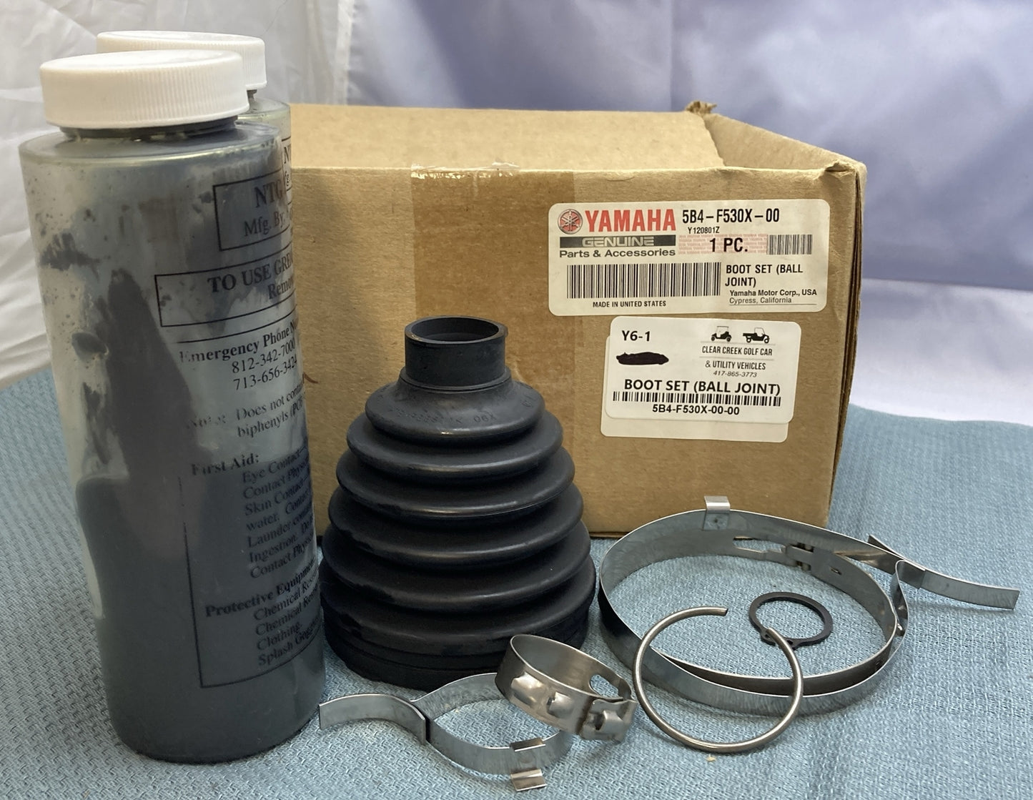 NEW GENUINE YAMAHA 5B4-F530X-00 REAR WHEEL Boot Set (ball Joint)