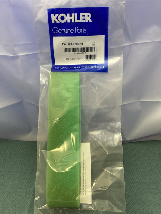 NEW GENUINE KOHLER 24 083 02-S PRE CLEANER LOW ELEMENT