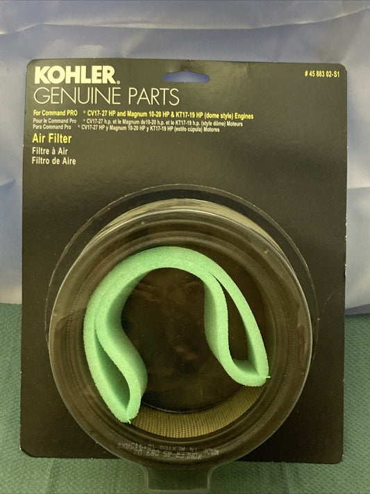NEW GENUINE KOHLER 45 883 02-S1 KIT; AIR FILTER/PRE-CLEANER