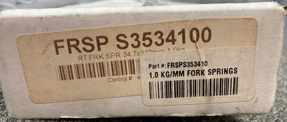 NEW RACE TECH FRSP-S353410 1.0KG/MM FORK SPRINGS