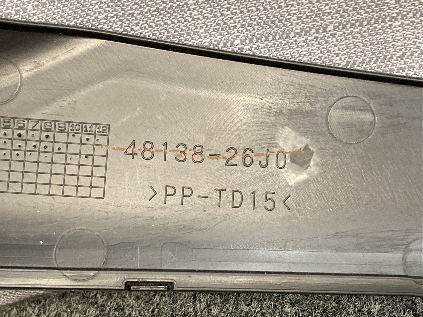 NEW GENUINE SUZUKI 48138-26J50 Footboard Cover, Under Ctr