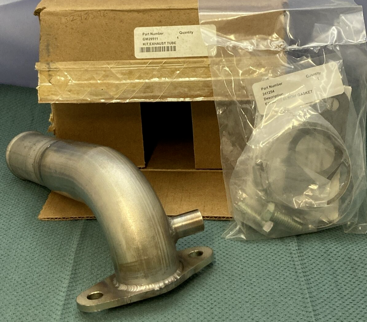 NEW REPLACES KOHLER GM29511 KIT, EXHAUST TUBE