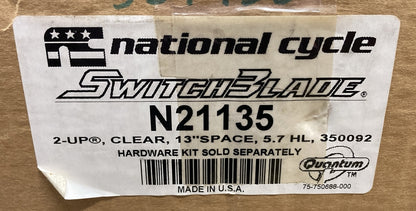 NEW NATIONAL CYCLE N21135 Switchblade 2-Up Windshield