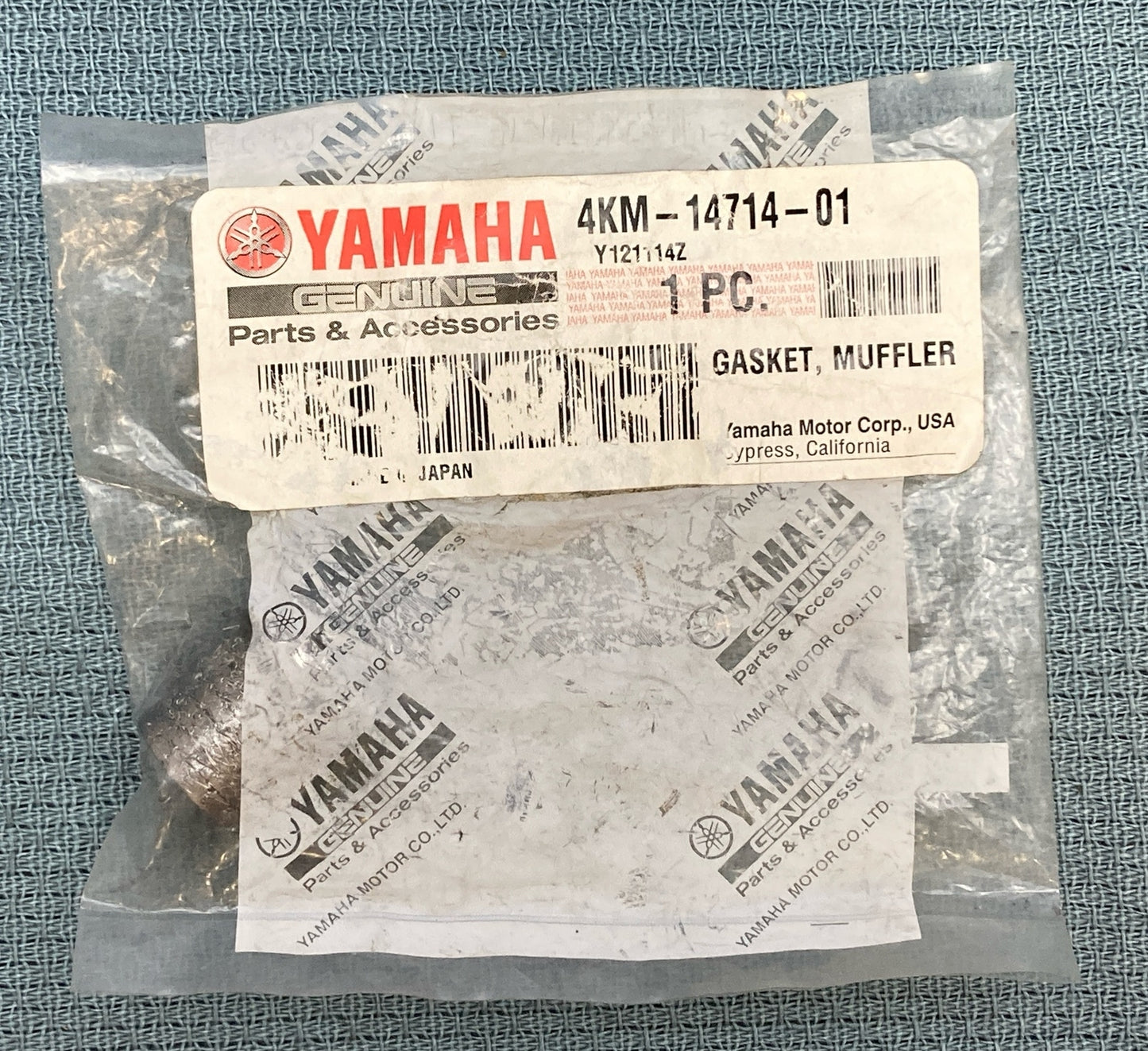 NEW GENUINE YAMAHA 4KM-14714-01 AIR INDUCTION SYSTEM Gasket, Muffler