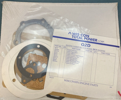 NEW GENUINE WIS-CON TOTAL POWER Q2D GASKET SET