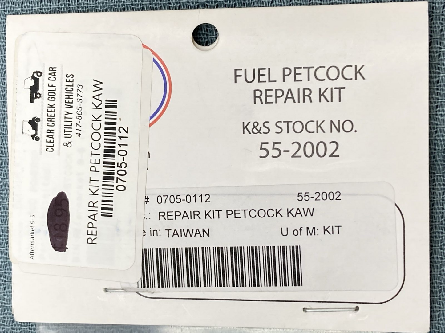 NEW K&S TECHNOLOGIES 0705-0112 FUEL PETCOCK REPAIR KIT