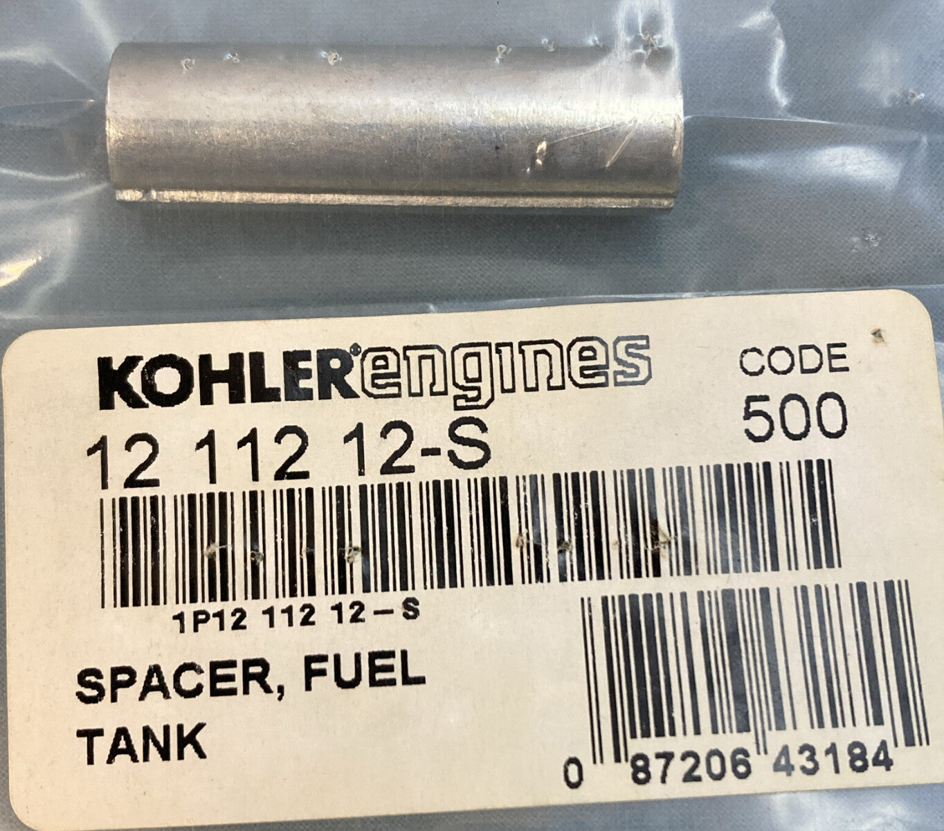 NEW GENUINE KOHLER 12 112 12-S SPACER, FUEL TANK