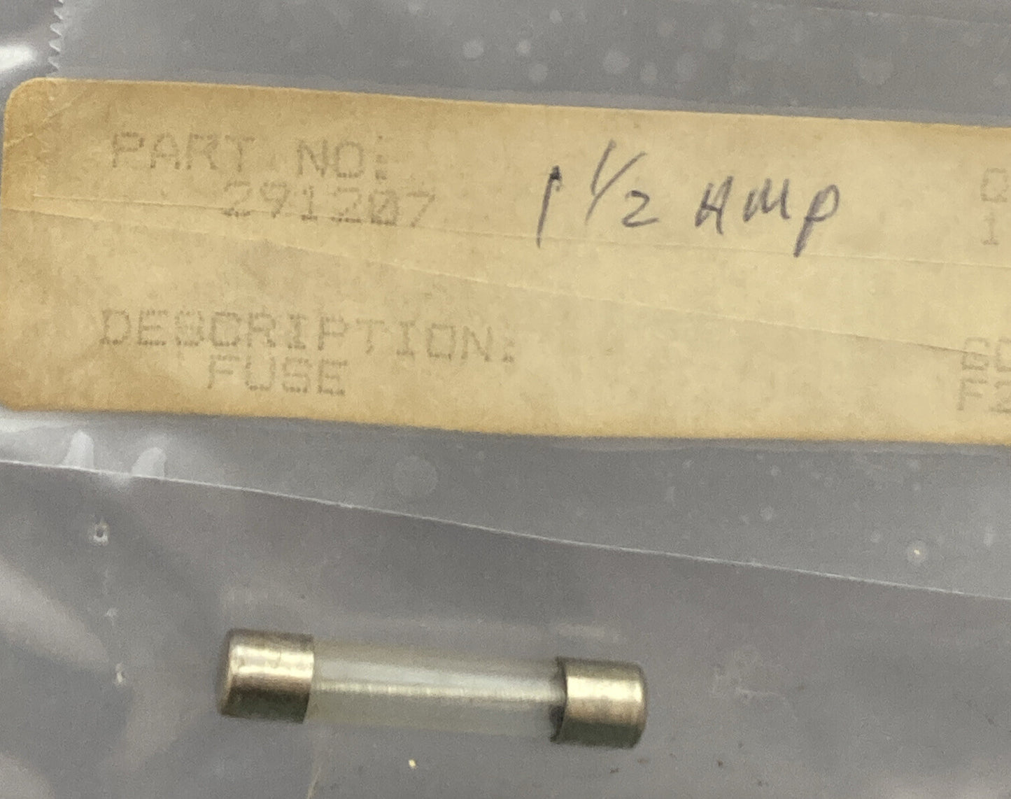 NEW REPLACES KOHLER 291207 FUSE, 1.5A, 250V, 0.25X1.25, TIME DELAY