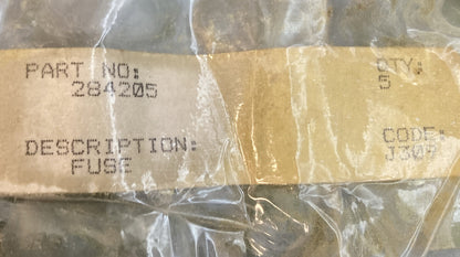 QTY 5 NEW REPLACES KOHLER 284205 FUSE, 1A, 250V, 0.25X1.25, FAST ACTING