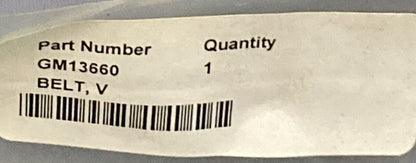 NEW REPLACES KOHLER GM13660 BELT, V 25.5 IN