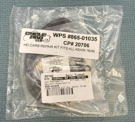 NEW CYCLE PRO 865-01035 HEAVY DUTY CARB REPAIR KIT