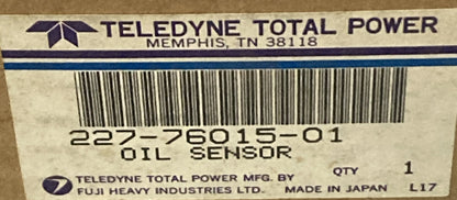 NEW GENUINE TELEDYNE TOTAL POWER 227-76015-01 OIL LEVEL SENSOR CARB SIDE