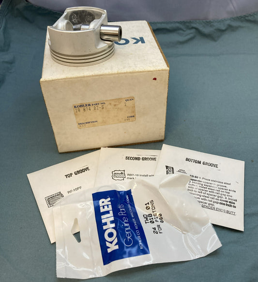 NEW GENUINE KOHLER 28 874 02-S PISTON W/RING SET STD