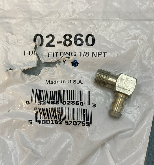 NEW GENUINE OREGON 02-860 METAL ELBOW FUEL FITTING W/O SCREEN 1/8" NPT