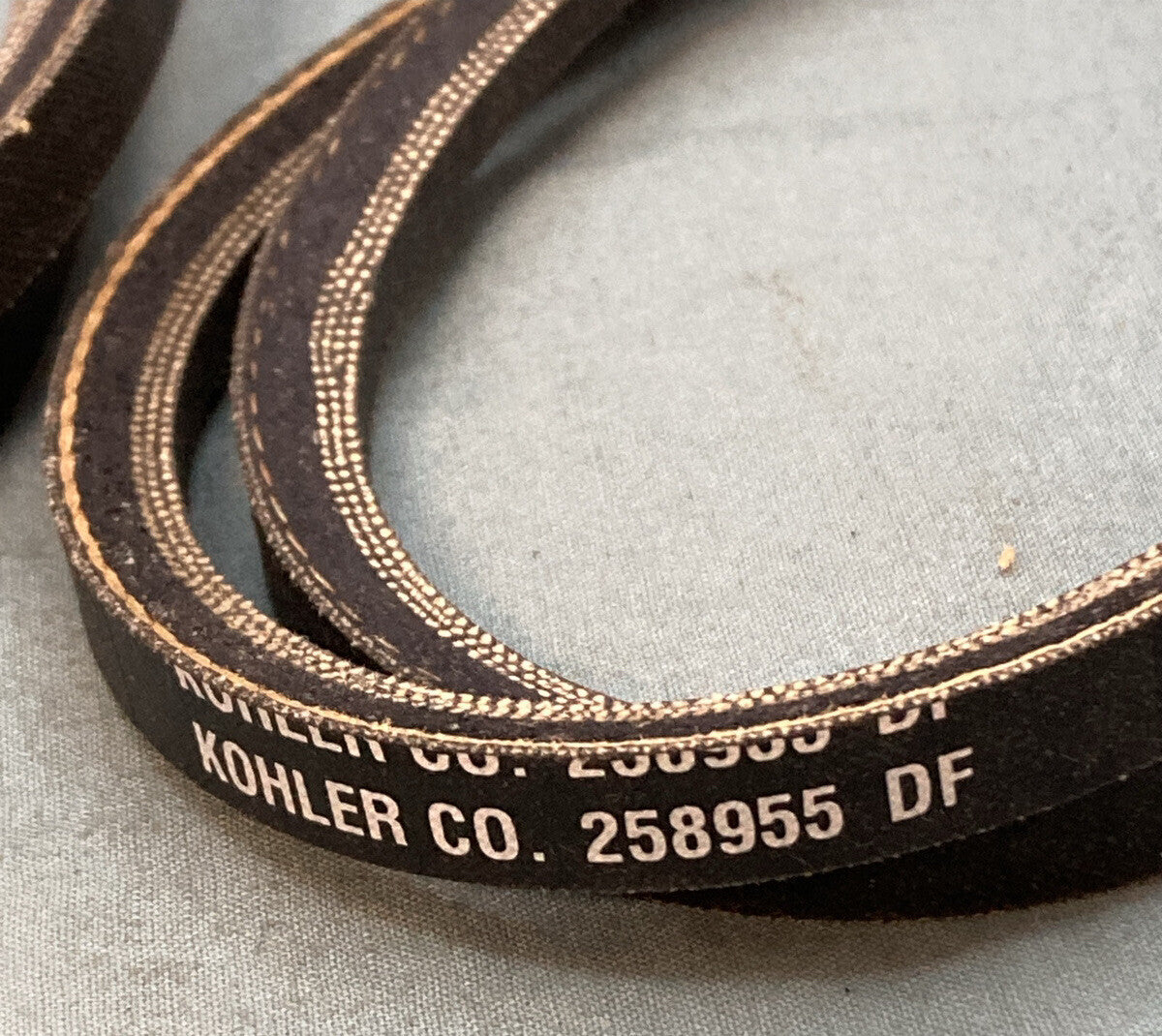 QTY 2 NEW GENUINE KOHLER 258955 BELT, MATCHED PAIR