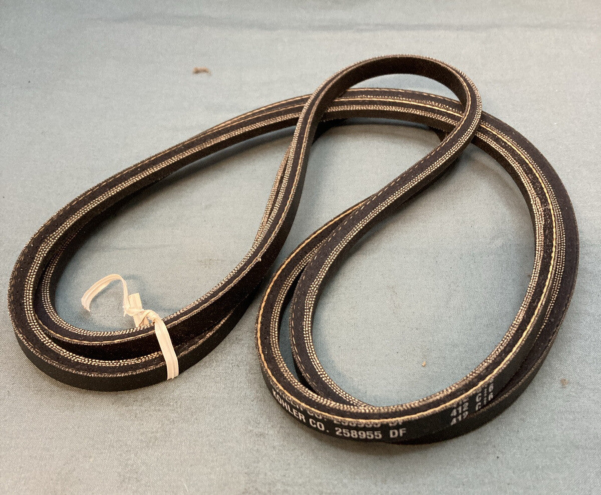 QTY 2 NEW GENUINE KOHLER 258955 BELT, MATCHED PAIR