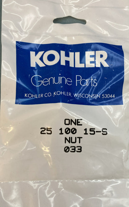 QTY 2 NEW GENUINE KOHLER 25 100 15-S NUT, WING 1/4-20