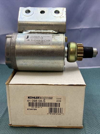 NEW GENUINE KOHLER 41 098 08-S ELECTRIC STARTER-BENDIX DRIVE