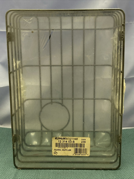 NEW GENUINE KOHLER 12 314 03-S GUARD; MUFFLER SUPERCEDES 1231403-S