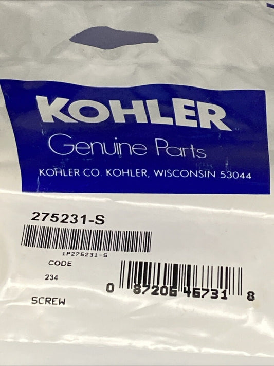 NEW GENUINE KOHLER 275231-S SCREW