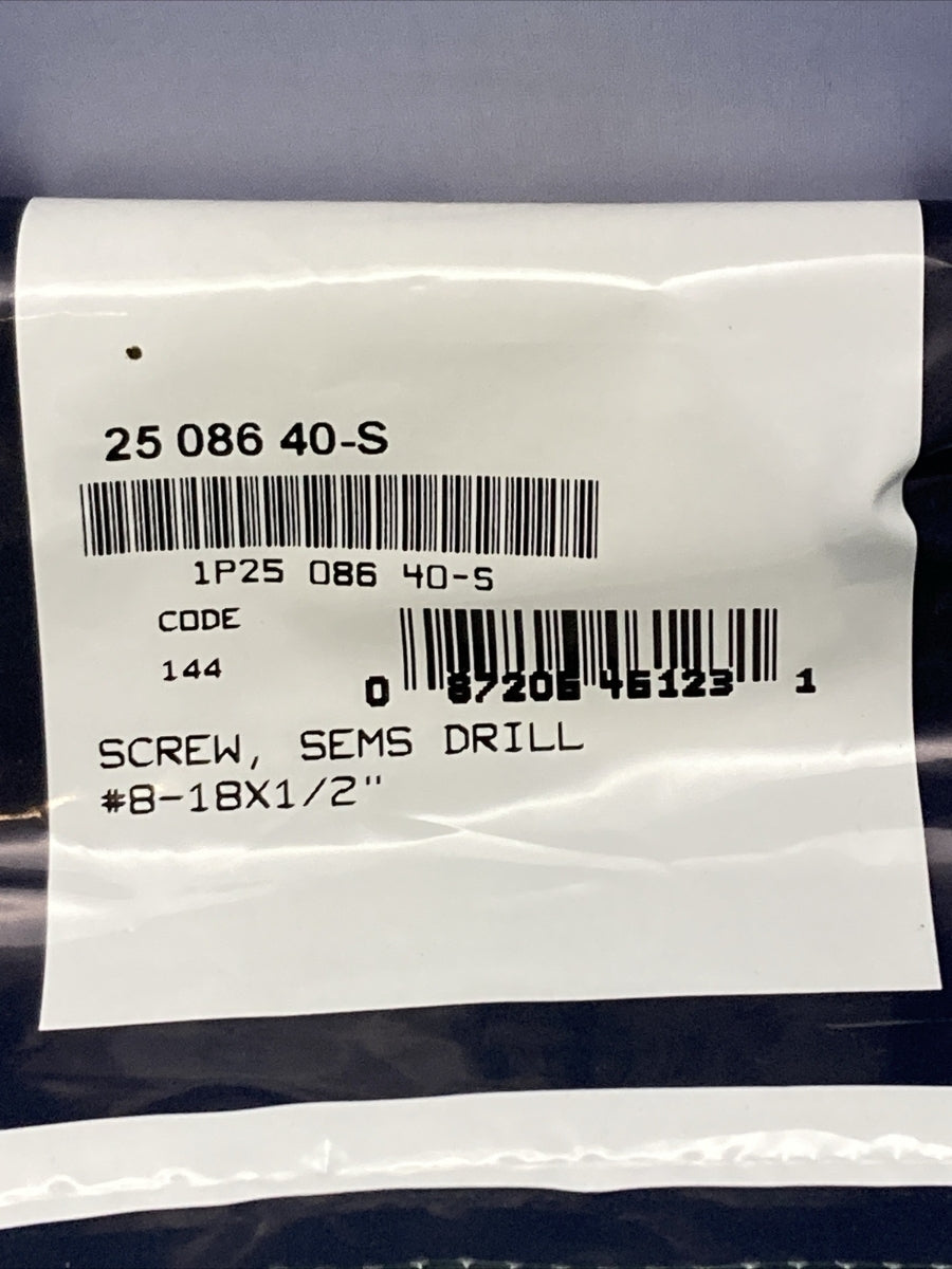QTY 2 NEW GENUINE KOHLER  25 086 40-S SCREW; SEMS DRILL #8-18X1/2