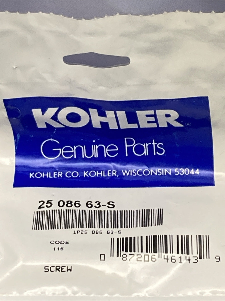 NEW GENUINE KOHLER  25 086 63-S SCREW; SLT PAN HD 10-32X1 1/2