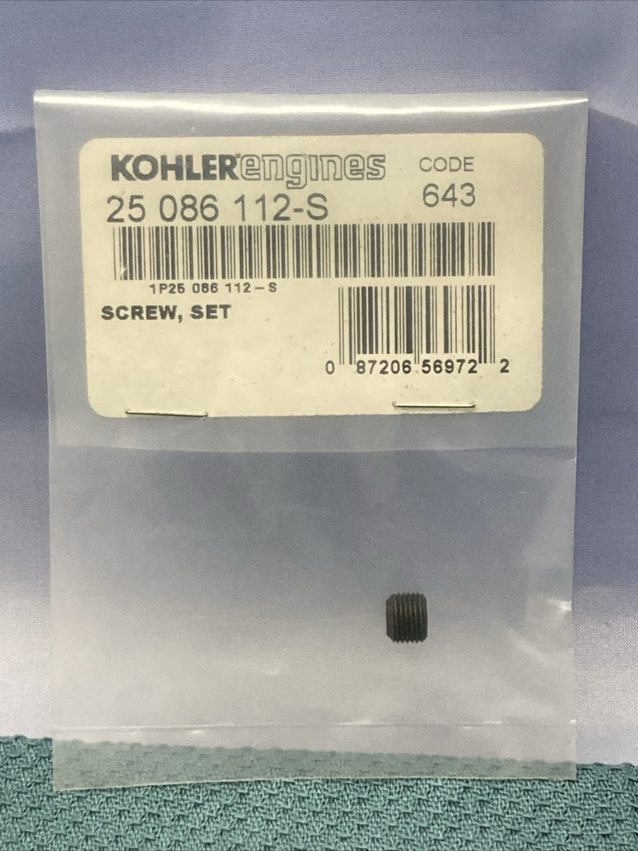 NEW GENUINE KOHLER  25 086 112-S SCREW; SET