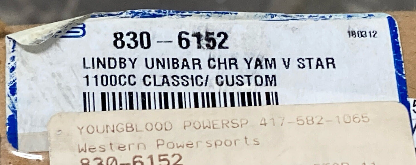 NEW LINDBY 830-6152 CUSTOM UNIBAR HIGHWAY BAR CHROME