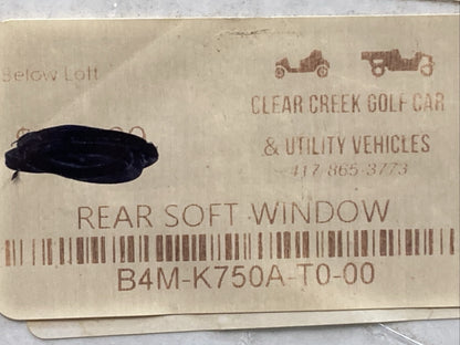 NEW GENUINE YAMAHA B4M-K750A-T0 Rear Soft Window